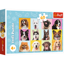 Puzzle 60 dílků roztomilí pejsci – Trefl 17374
