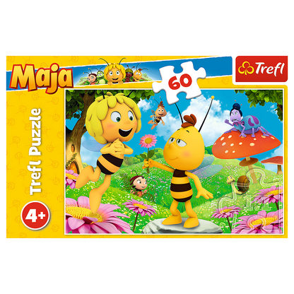 Puzzle 60 dílků Včelka Mája a květinka – Maya the Bee