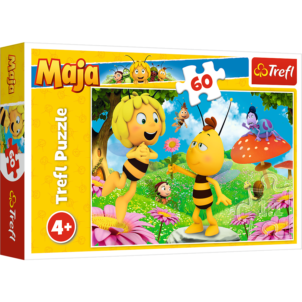 Puzzle 60 dílků Včelka Mája a květinka – Maya the Bee