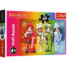 Puzzle 60 dílků Veselé panenky Rainbow High – Trefl 17380