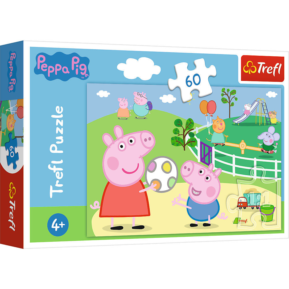 Puzzle 60 dílků Zábava s přáteli – Peppa Pig