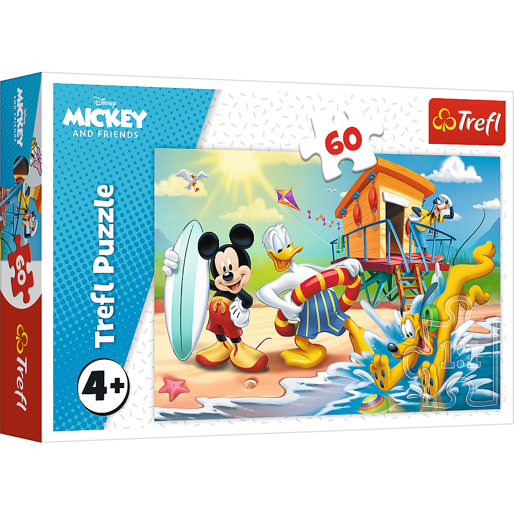 Puzzle 60 dílků Zábavný den Mickeyho a přátel