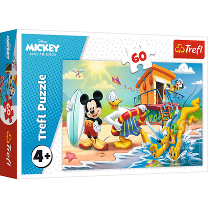 Puzzle 60 dílků Zábavný den Mickeyho a přátel