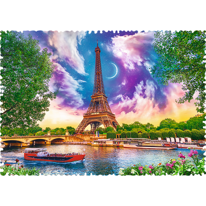 Puzzle 600 dílků nepravidelné tvary Nebe nad Paříží