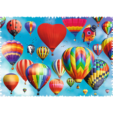 Puzzle 600 dílků netradiční tvar Barevné balóny 680x480mm