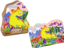 Puzzle dinosauři vulkán 48 dílků 50x34 cm od 3 let