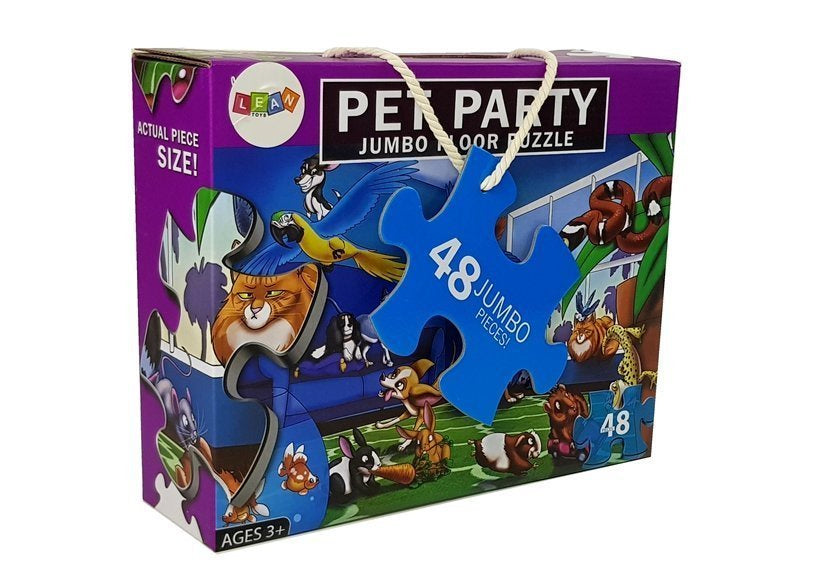Puzzle domácí zvířátka 48 dílků 92x62 cm pro děti od 3 let