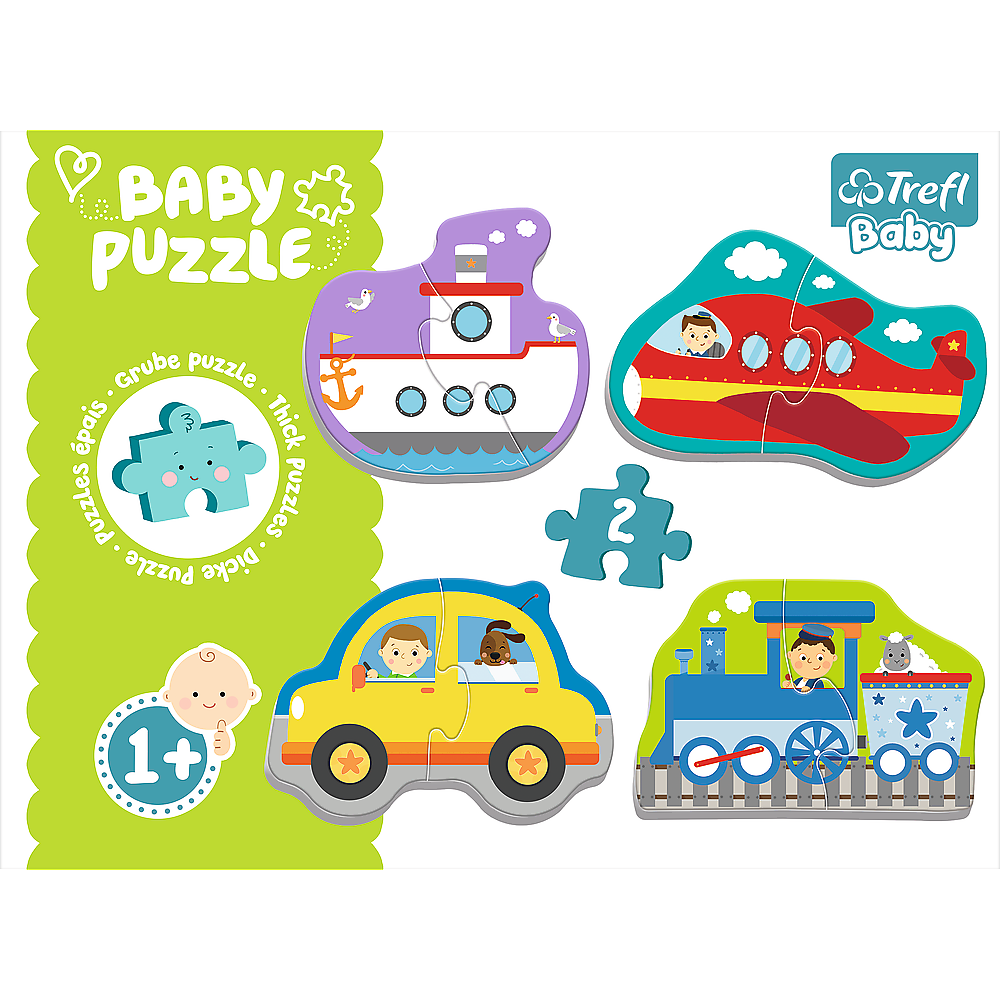 Puzzle dopravní prostředky pro nejmenší děti – Trefl Baby