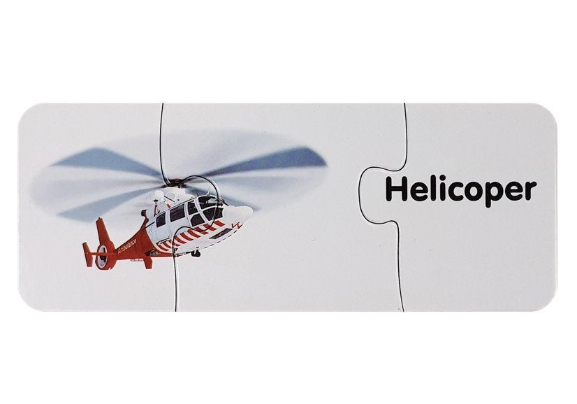Puzzle dopravní prostředky s anglickými nápisy 10 spojení