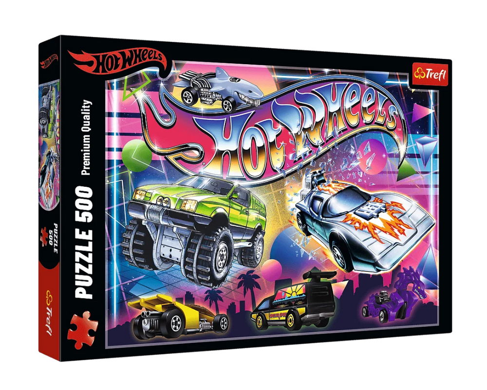 Puzzle Hot Wheels 80. léta 500 dílků – Trefl