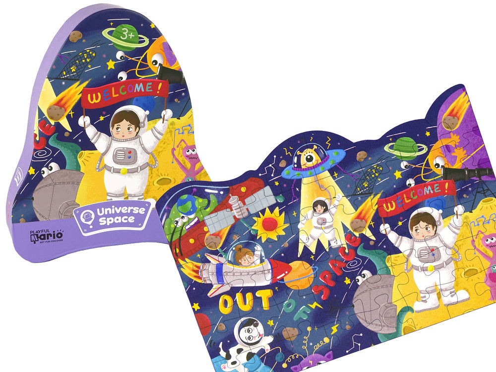 Puzzle Kosmos UFO planety 48 dílků pro děti od 3 let