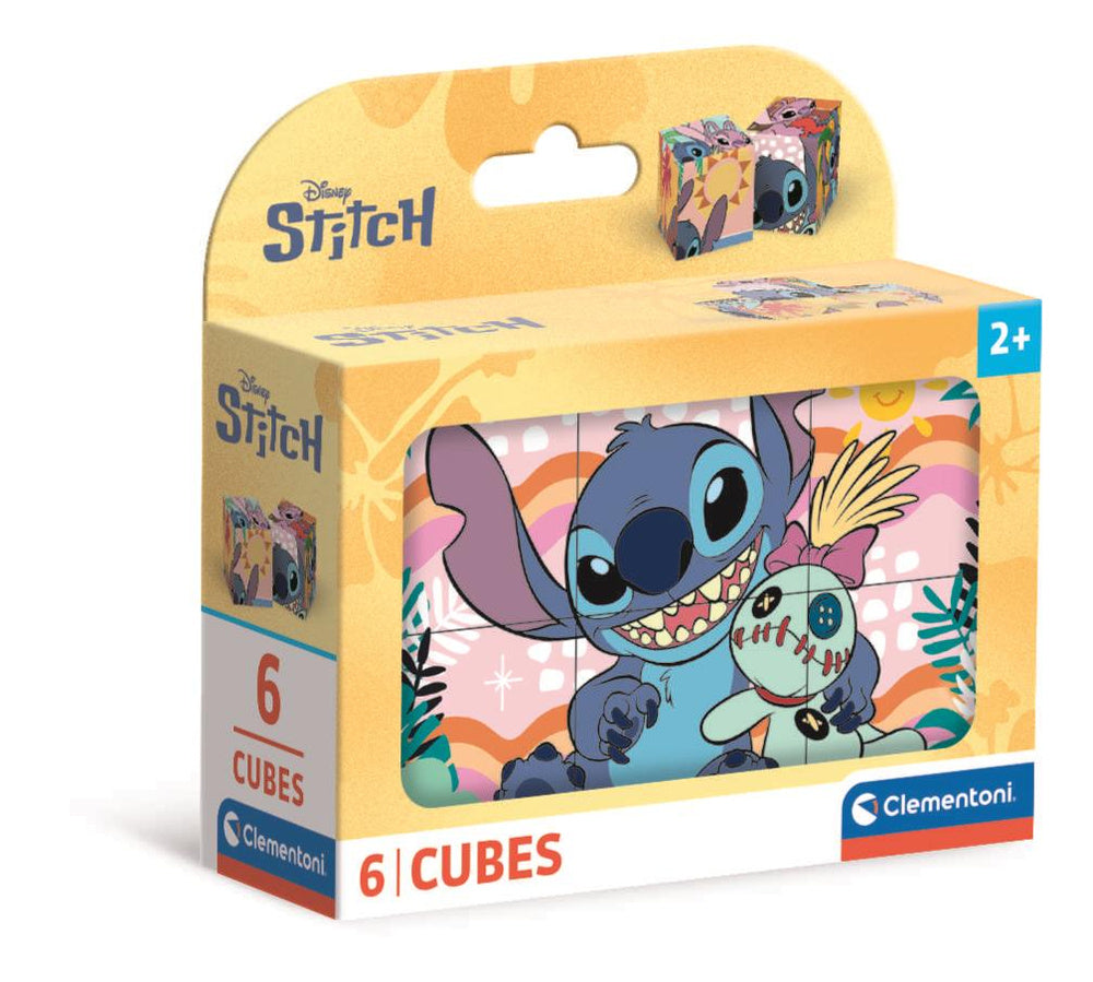 Puzzle kostky Disney Stitch 6 kostek – Clementoni