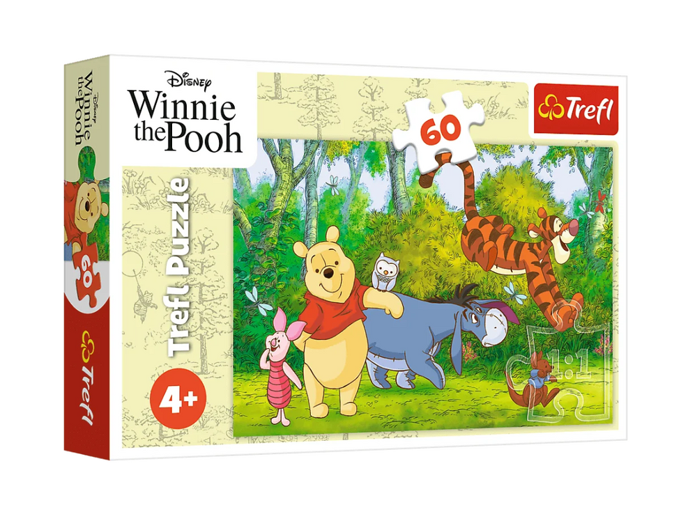 Puzzle Lahodný meduněk 60 dílů – Disney Medvídek Pú – Trefl