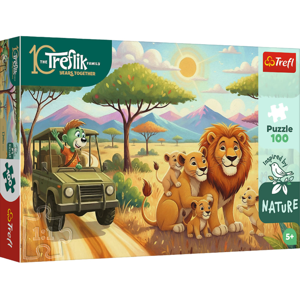 Puzzle Lvi 100 dílků – Treflik Family – Trefl