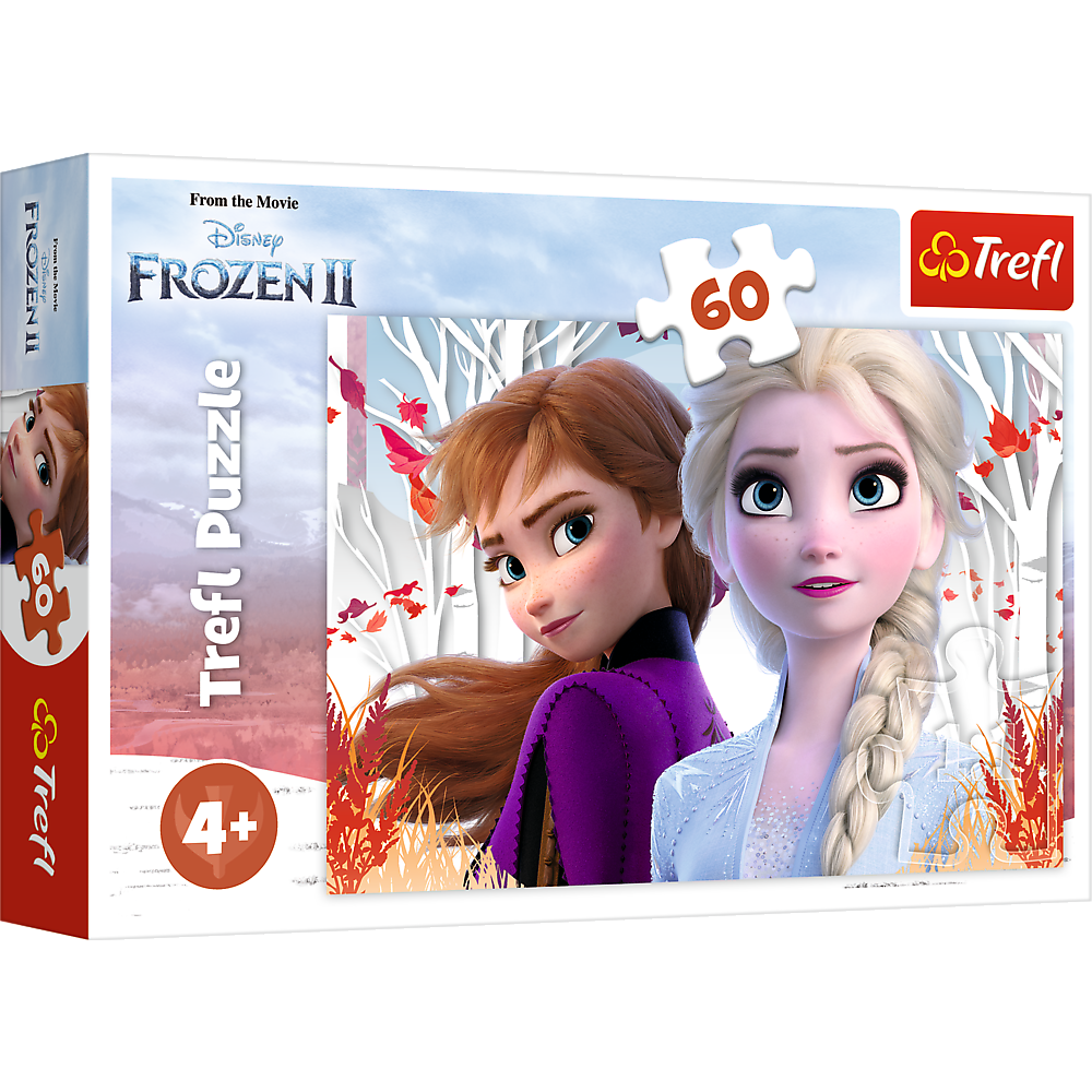 Puzzle Magický svět Anny a Elsy 60 dílků – Trefl
