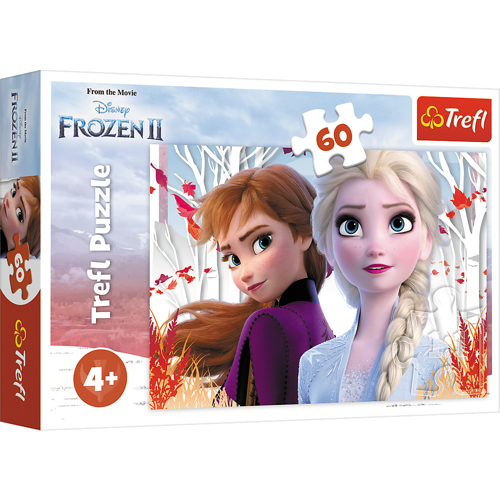 Puzzle Magický svět Anny a Elsy 60 dílků – Trefl