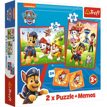 Puzzle + Memos 2v1 Paw Patrol Psi Patrol Psí tým v akci – Trefl