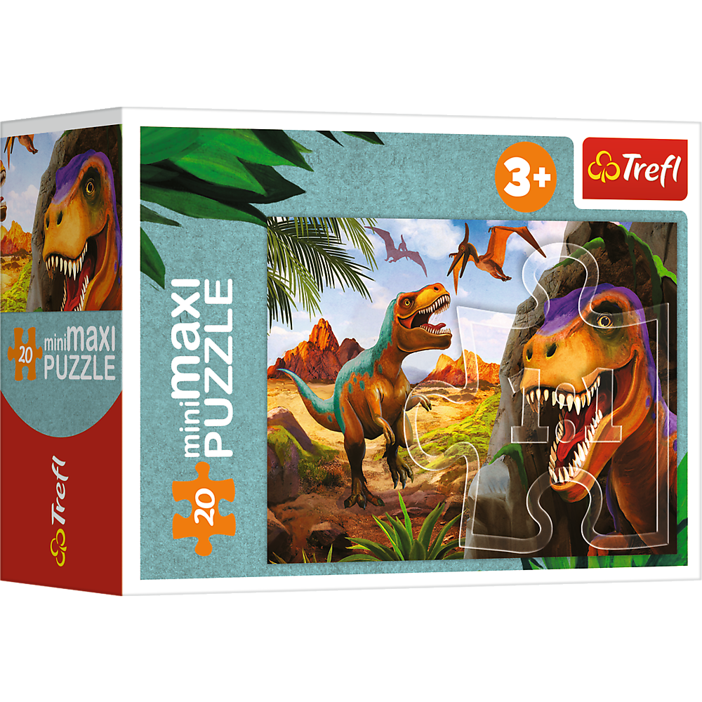 Puzzle miniMaxi Poznej svět dinosaurů – Trefl 56036