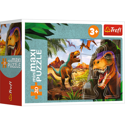 Puzzle miniMaxi Poznej svět dinosaurů – Trefl 56036