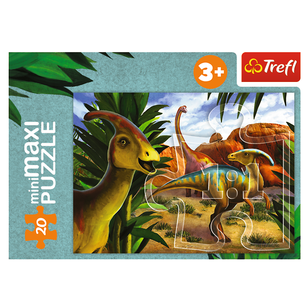 Puzzle miniMaxi Poznej svět dinosaurů – Trefl 56036