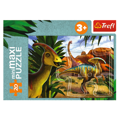 Puzzle miniMaxi Poznej svět dinosaurů – Trefl 56036