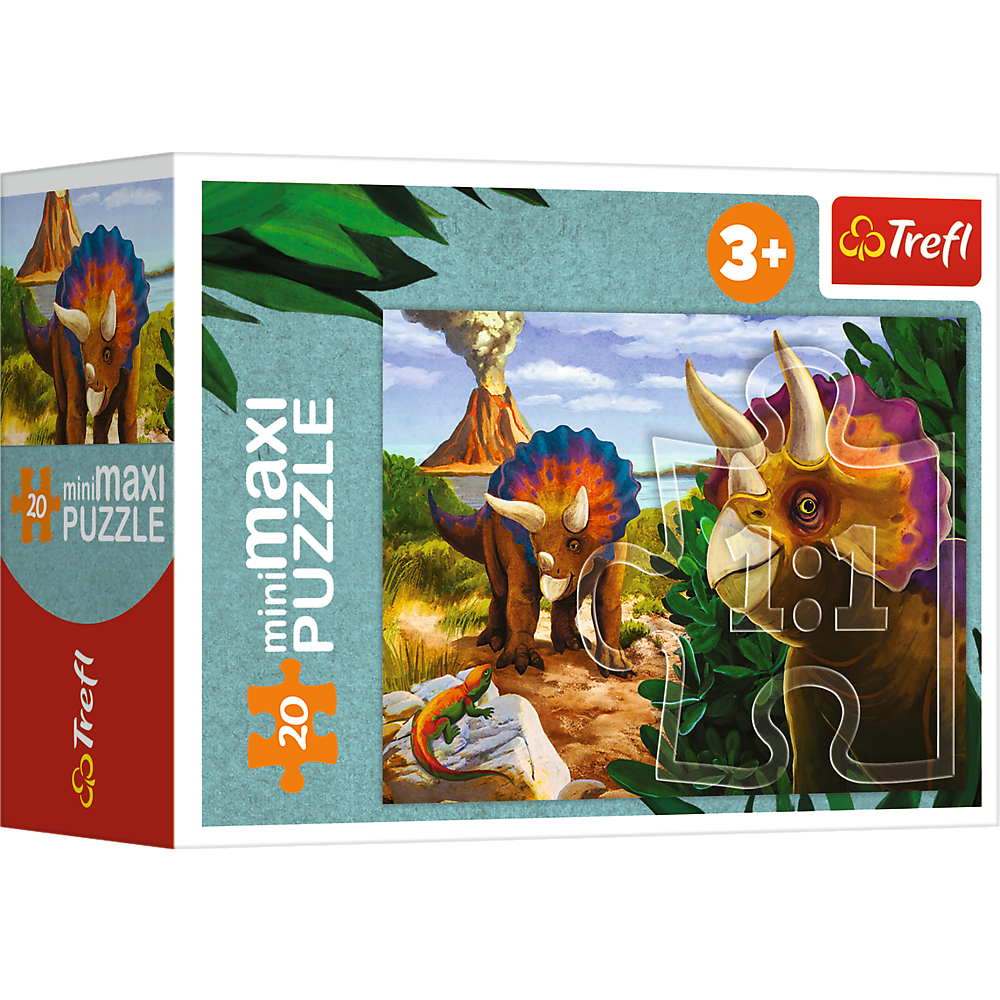 Puzzle miniMaxi Poznej svět dinosaurů – Trefl 56036