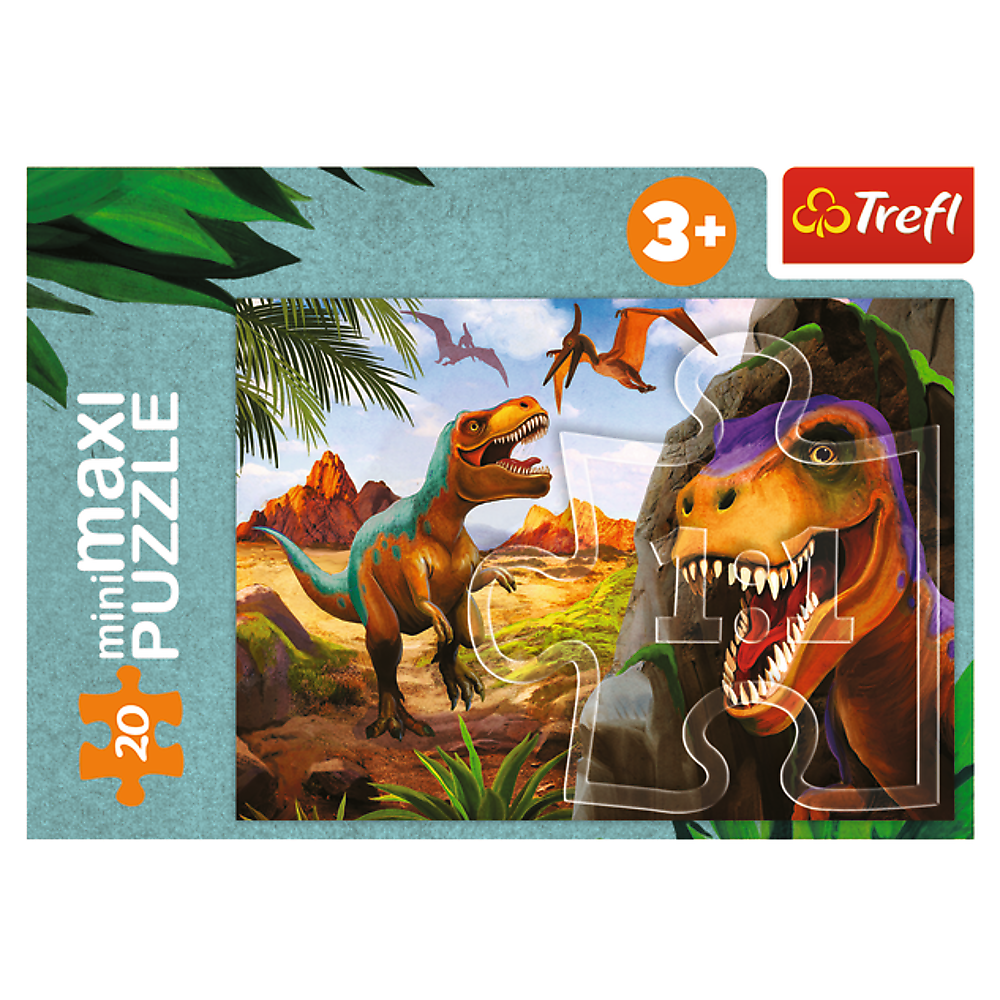 Puzzle miniMaxi Poznej svět dinosaurů – Trefl 56036