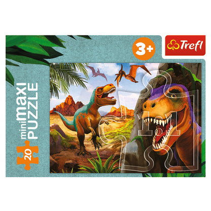 Puzzle miniMaxi Poznej svět dinosaurů – Trefl 56036
