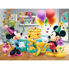 Puzzle narozeninový dort Mickey a Minnie 30 dílků – Trefl