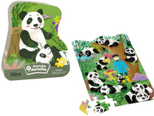Puzzle panda v bambusovém lese 48 dílků 50x34 cm