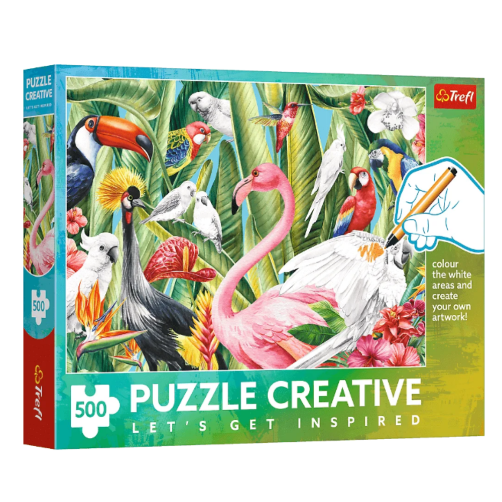 Puzzle Paradise Birds 500 dílků – Trefl