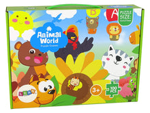 Puzzle pro děti se zvířátky 100 dílků domácí zvířata