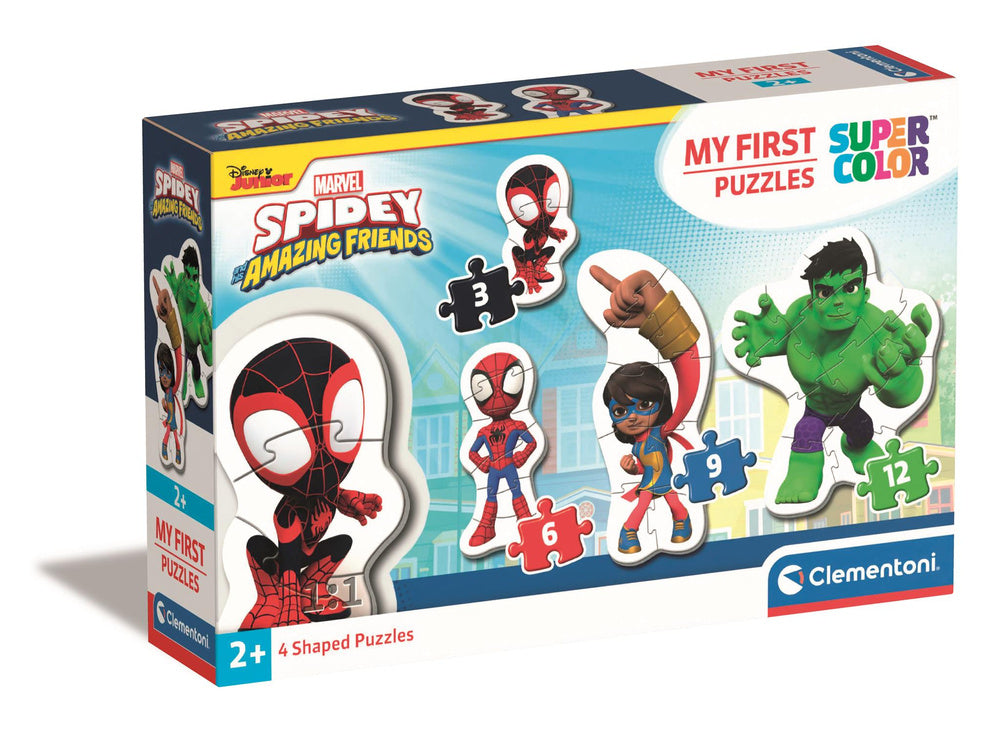 Puzzle pro nejmenší 3-6-9-12 dílků Spidey a přátelé – Clementoni