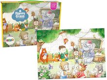 Puzzle Škola pro zvířata 100 dílků s učitelem slonem