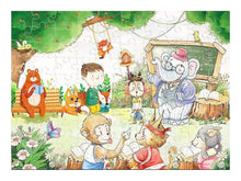 Puzzle Škola pro zvířata 100 dílků s učitelem slonem