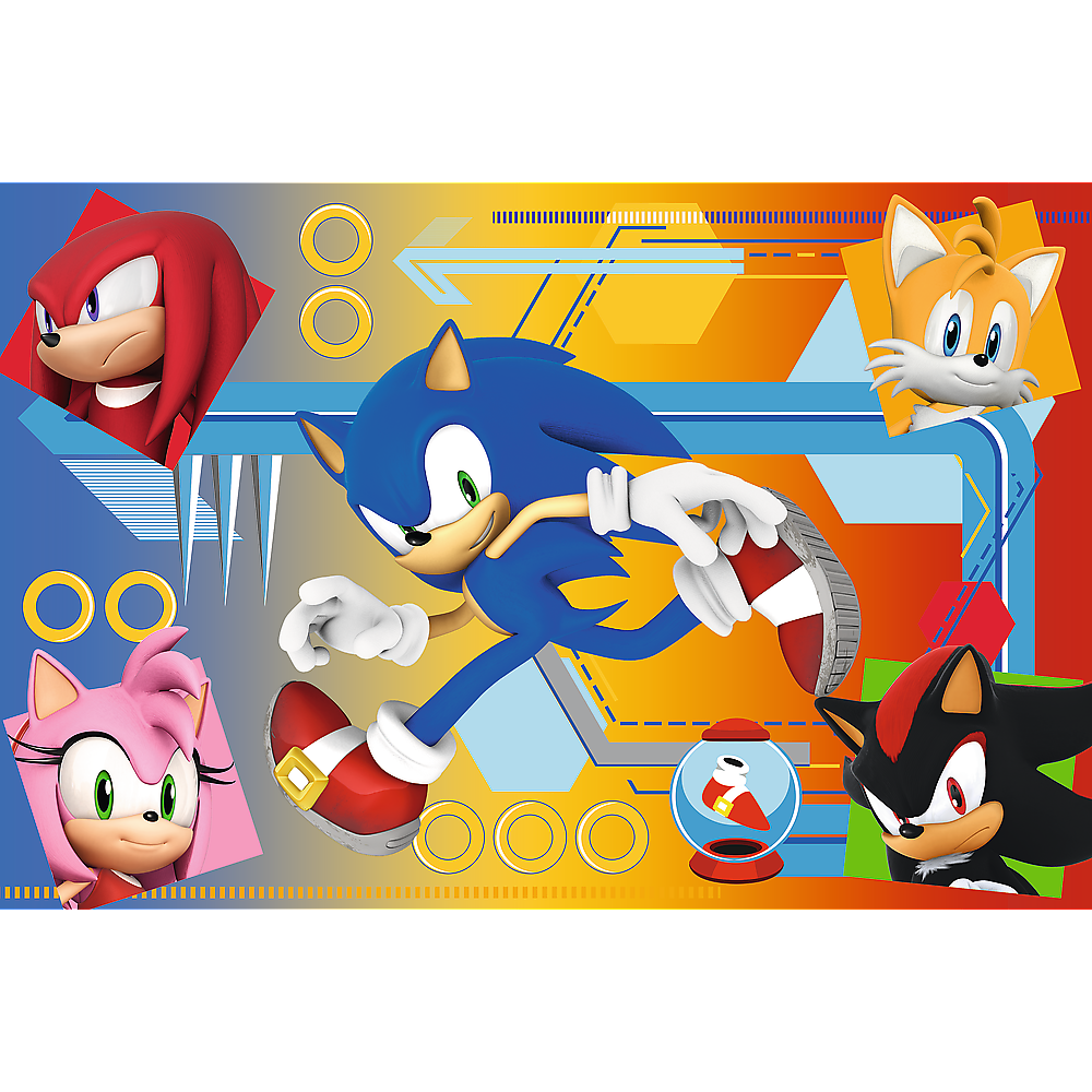 Puzzle Sonic v akci 60 dílků