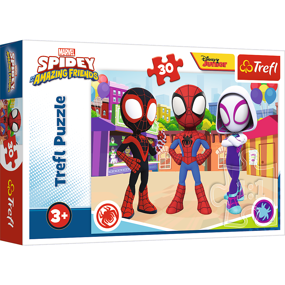Puzzle Spider Man 30 dílků – Dobrodružství s přáteli | Trefl