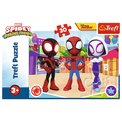 Puzzle Spider Man 30 dílků – Dobrodružství s přáteli | Trefl