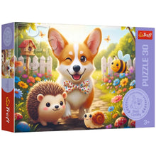 Puzzle Trefl Den s Corgim – 30 dílků – Trefl