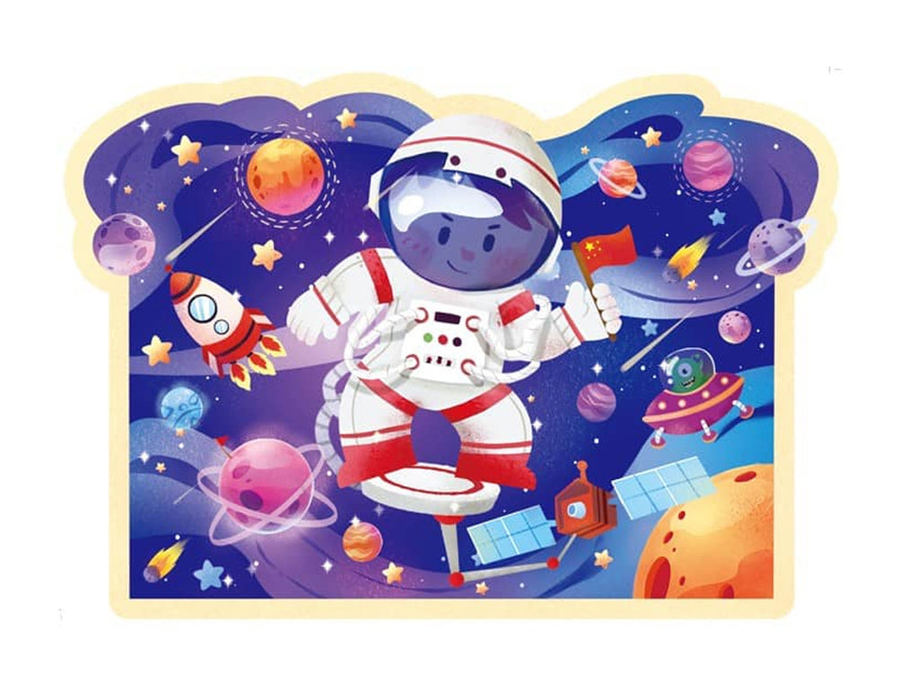 Puzzle v tubě Kosmos 28 dílků pro děti od 3 let