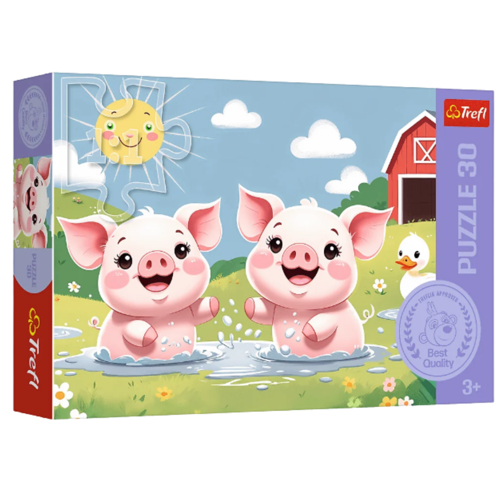 Puzzle Veselý život na farmě 30 dílků – Trefl