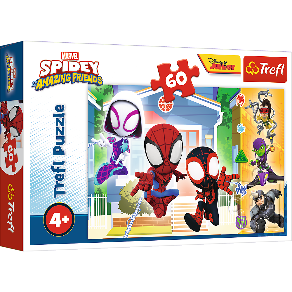 Puzzle W světě Spidey 60 dílků – Trefl