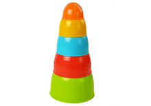 Pyramida skládací kelímky pro děti 5 kusů barevná