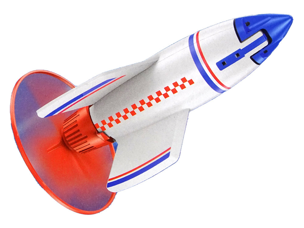 Raketa s odpalovací rampou na dálkové ovládání bílá 21 cm