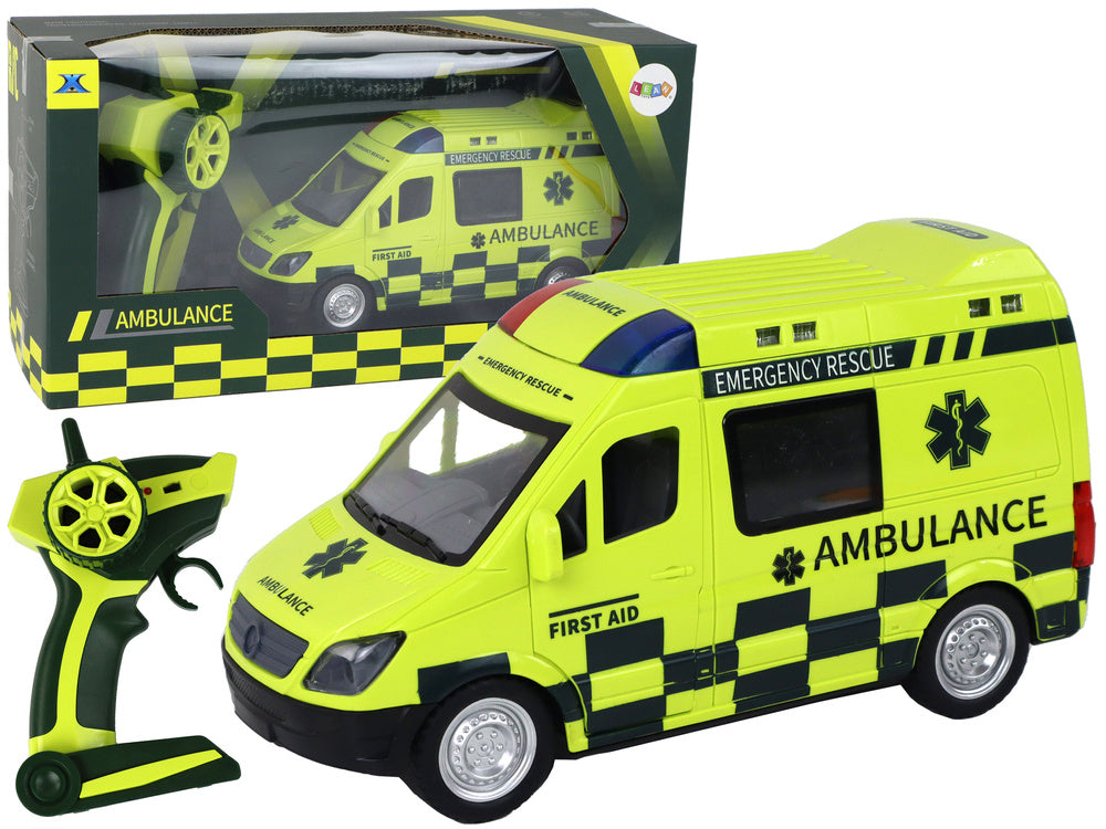 RC ambulance se světly pro děti od 6 let – žlutá