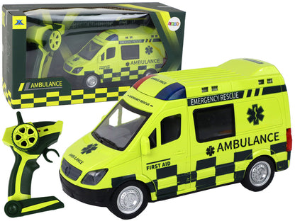 RC ambulance se světly pro děti od 6 let – žlutá