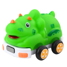 RC autíčko na dálkové ovládání Dinosaurus se světly zelené