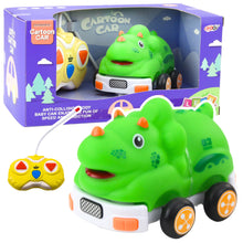 RC autíčko na dálkové ovládání Dinosaurus se světly zelené