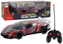 RC auto 1:16 se světly – sportovní dálkové ovládání | červené