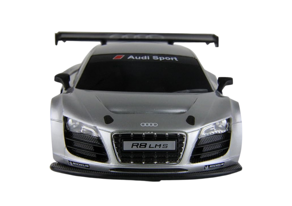 RC auto 1:24 na dálkové ovládání sportovní AUDI R8 LMS stříbrné